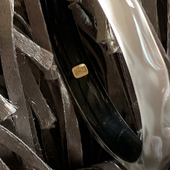 Alexis Bittar faceted silver frosted bangle bracelet. - Picture 2 of 2